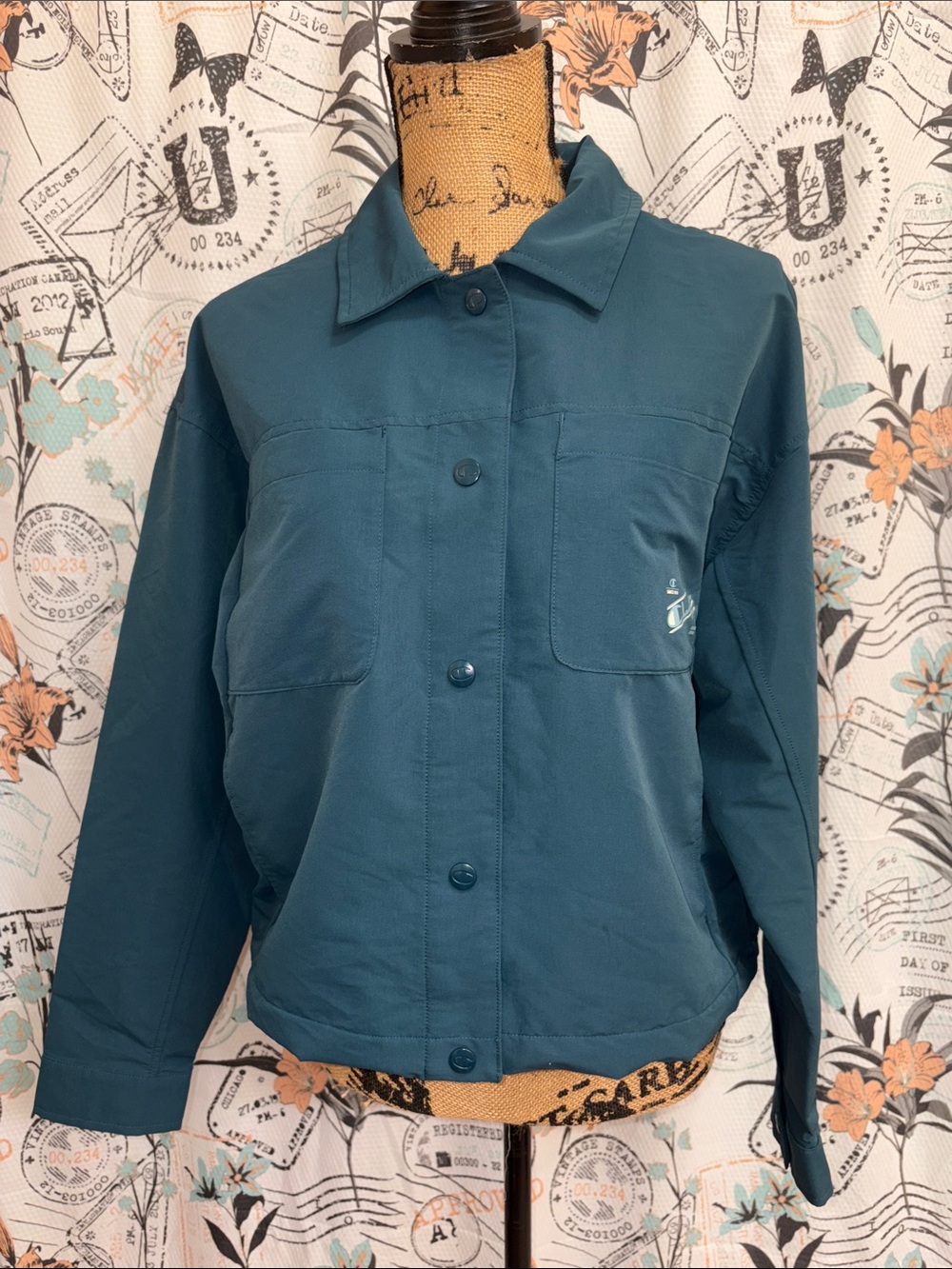 Champion Snap Button-Front Lightweight Shirt Jacket